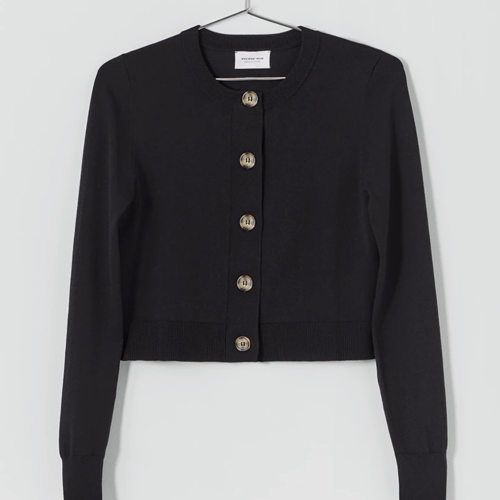 Who what wear yusra cropped cardigan